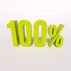 Image showing Percentage sign, 100 percent