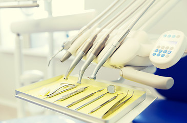 Image showing close up of dental instruments