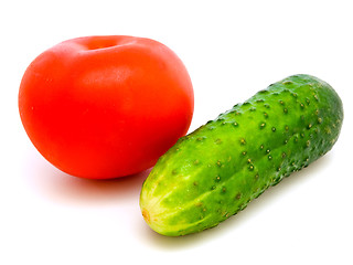 Image showing Cucumber And Tomato 