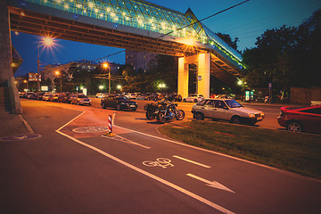 Image showing Landscape near Frunze Embankment, Moscow, Russia