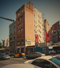 Image showing streets and architecture of Barcelona