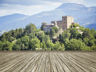 Image showing photo mural italy castle