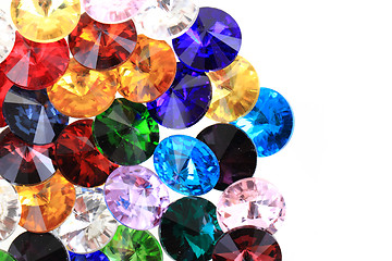 Image showing color glass diamonds