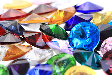 Image showing color glass diamonds