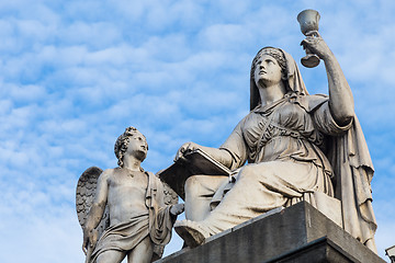 Image showing Turin, Italy - January 2016: Faith Statue