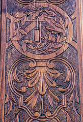 Image showing Freemasonry door entrance detail