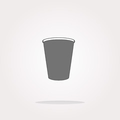 Image showing vector Coffee cup icon web button