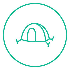 Image showing Tent line icon.