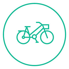 Image showing Bicycle line icon.
