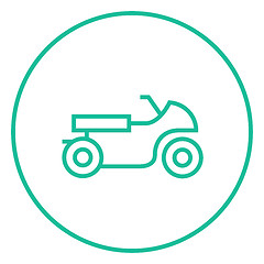 Image showing Motorcycle line icon.