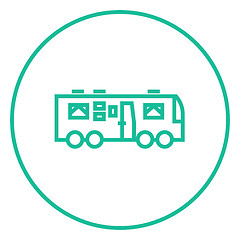 Image showing Motorhome line icon.