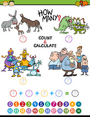 Image showing math educational activity for kids