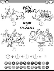 Image showing educational avtivity coloring book