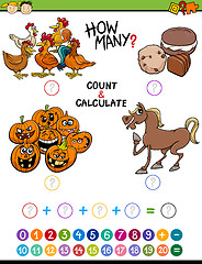 Image showing preschool math educational activity