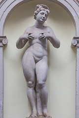 Image showing Feminine statue of Abundance