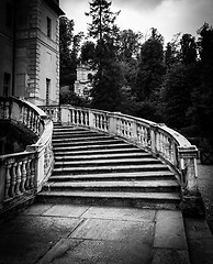 Image showing Old marble staircase