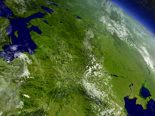 Image showing East Europe from space
