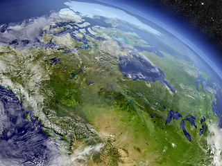 Image showing Canada from space