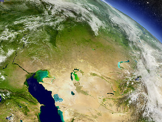 Image showing Kazakhstan from space