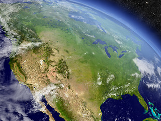 Image showing USA from space