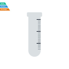 Image showing Flat design icon of chemistry beaker