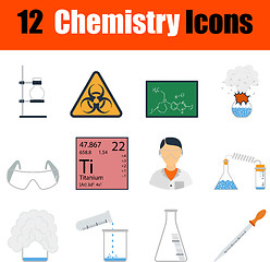 Image showing Chemistry icon set