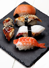 Image showing Various Sashimi Sushi