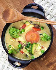Image showing Vegetables Creamy Soup