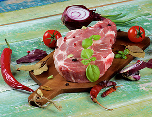 Image showing Raw Pork Neck