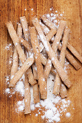 Image showing Freshly Baked Bread Sticks