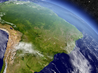 Image showing Brazil from space