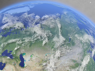 Image showing Russia from space