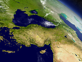 Image showing Turkey from space