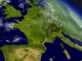 Image showing France from space