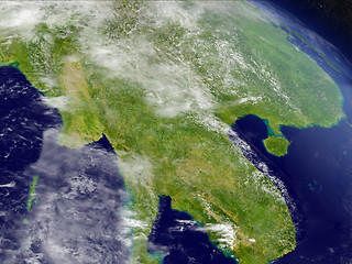 Image showing Myanmar from space