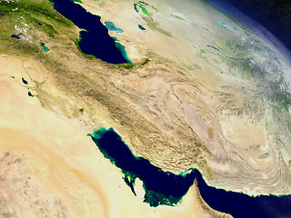 Image showing Iran from space