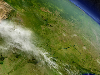 Image showing Paraguay from space