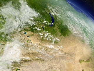 Image showing Mongolia from space