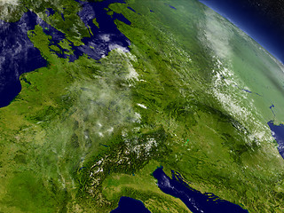 Image showing Central Europe from space