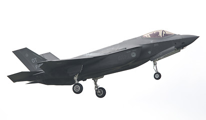 Image showing LEEUWARDEN, THE NETHERLANDS -MAY 26: F-35 fighter during it\'s fi