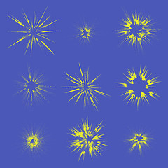 Image showing Explode Flash, Cartoon Explosion, Star Burst