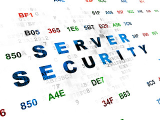 Image showing Safety concept: Server Security on Digital background