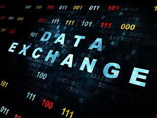 Image showing Data concept: Data Exchange on Digital background