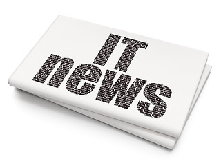 Image showing News concept: IT News on Blank Newspaper background