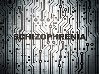 Image showing Health concept: circuit board with Schizophrenia