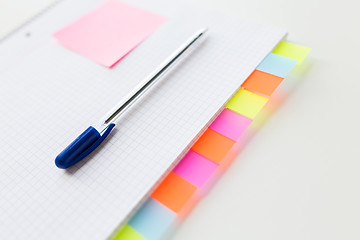 Image showing close up of organizer and pen on office table