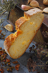 Image showing Still life with bread slice