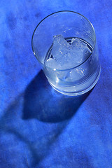 Image showing Glass with ice cubes