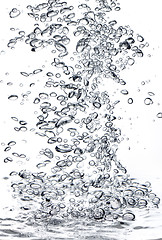 Image showing Bubbles in water