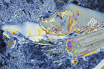 Image showing Magnesium sulfate heptahydrate in polarized light